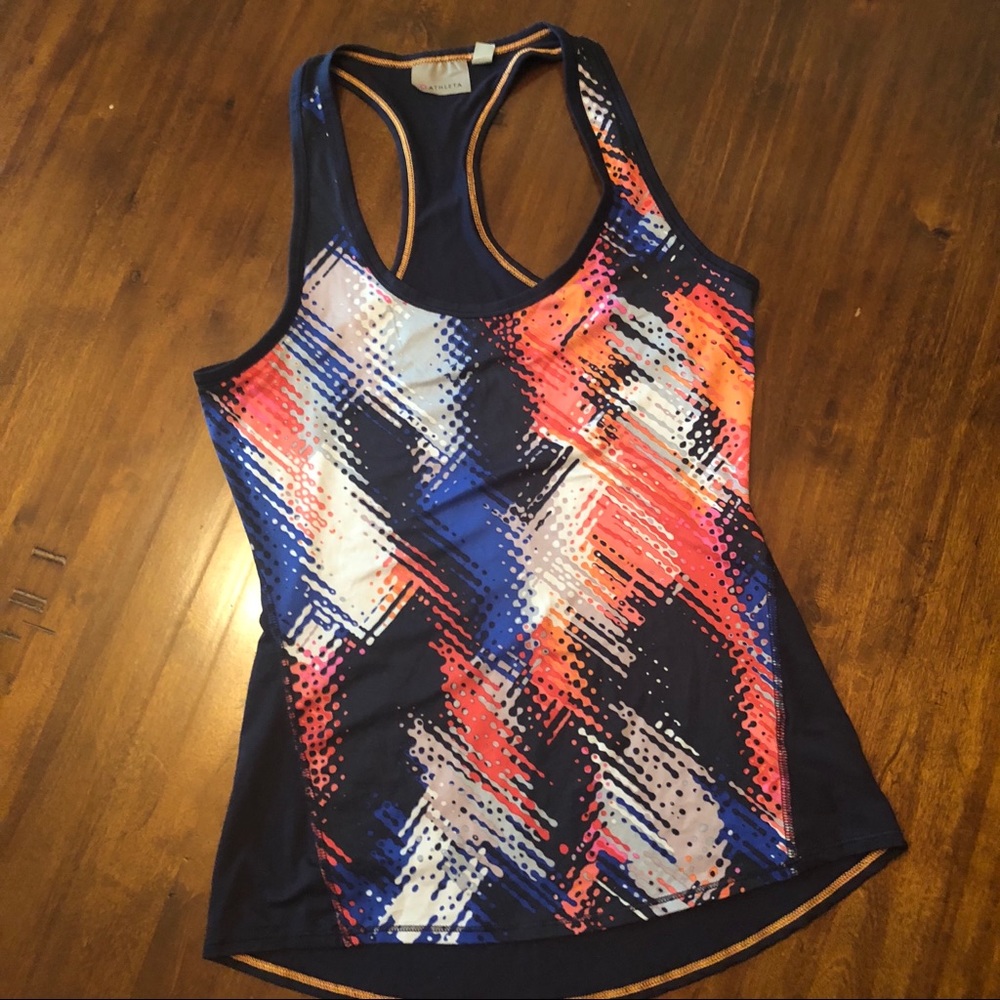 5/20 Athleta Multicolor Racerback Tank, Size XXS